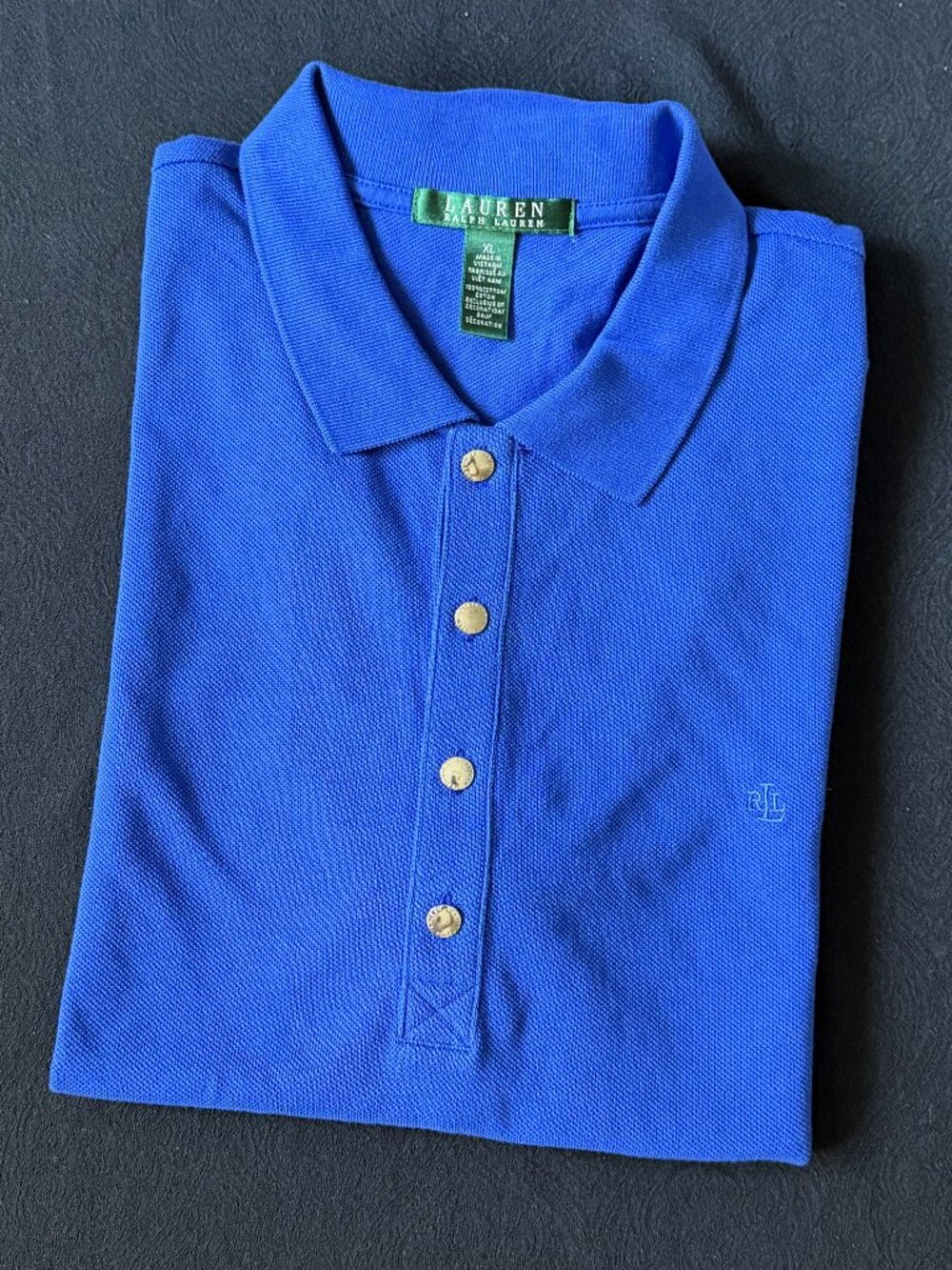 100% Cotton Royal Blue Lauren Ralph Lauren Polo shirt - XL